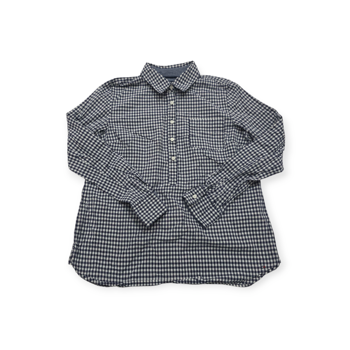 Blusa Tommy Hilfiger Mediana M Cuadros Azules