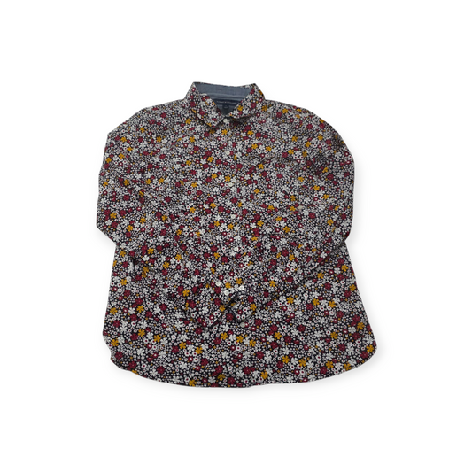 Camisa Tommy Hilfiger Floreada Mujer Mediana M Rojo Amarillo