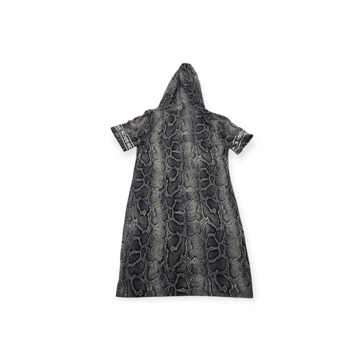 Vestido Michael Kors Mediana M Animal Print Gris Mangacorta