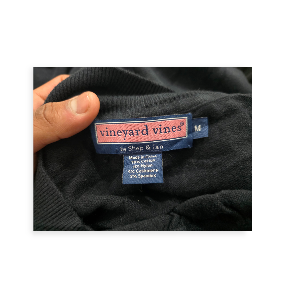 Vestido Vineyard Vines Mediana M Negro Con Dorado