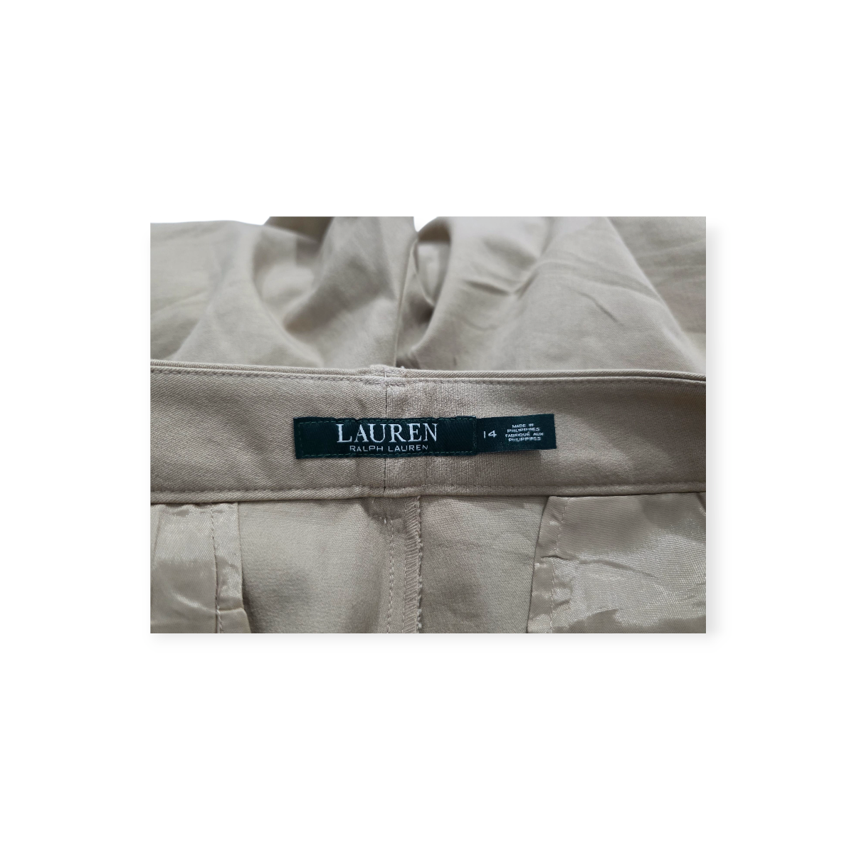 Bermuda Ralph Lauren Color Cafe Talla 14