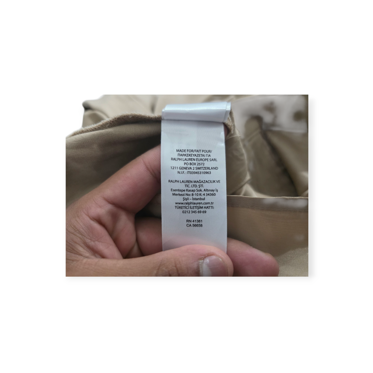 Bermuda Ralph Lauren Color Cafe Talla 14