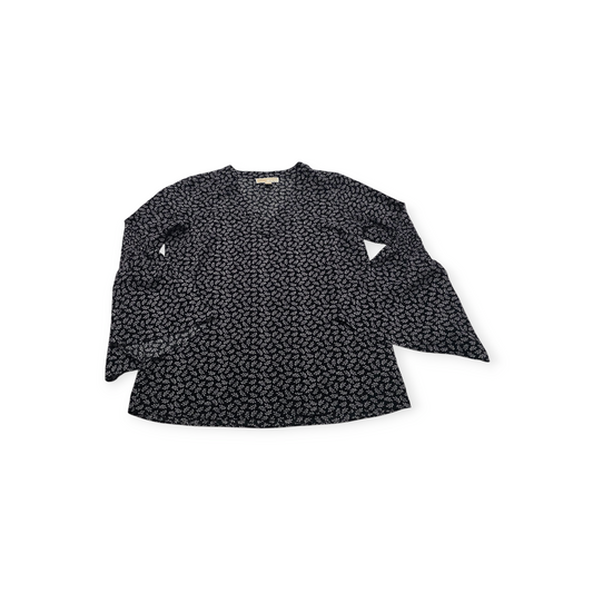 Blusa Michael Kors Grande L Color Negro Manga Larga