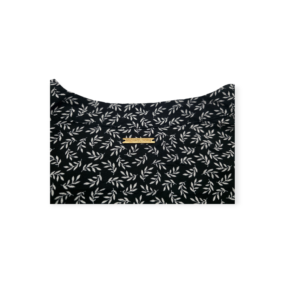 Blusa Michael Kors Grande L Color Negro Manga Larga