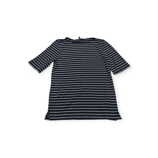 Playera Ralph Lauren Grande L Azul Con Lineas Blancas
