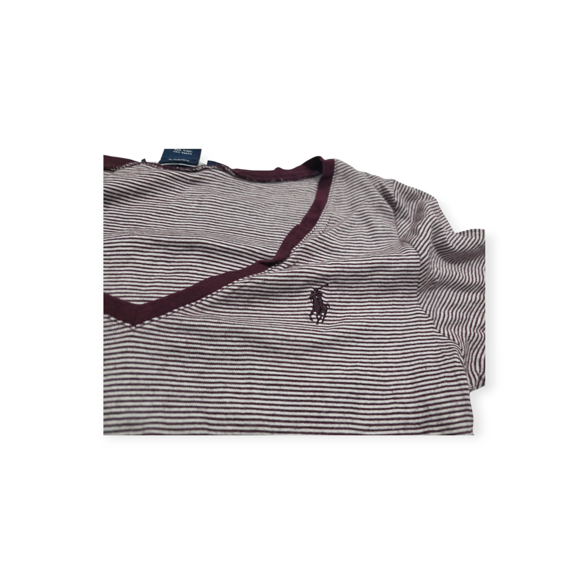 Playera Ralph Lauren Sport Grande L Manga Larga Color Vino