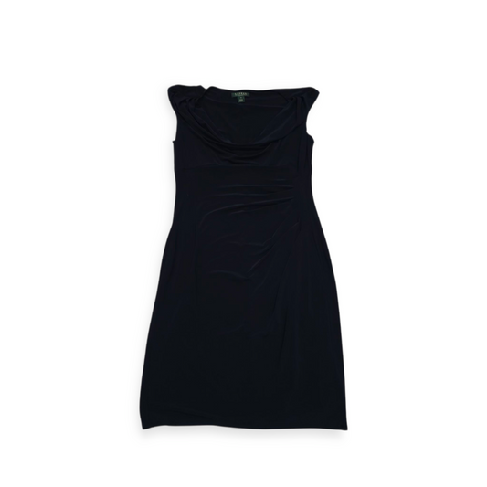 Vestido Ralph Lauren Talla 14 Color Azul Profundo Sin Mangas