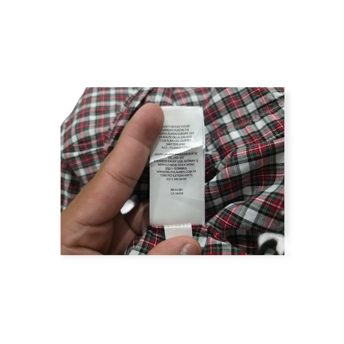 Camisa Polo Ralph Lauren Talla 16 Rojo A Cuadros De Mujer