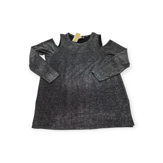 Blusa Michael Kors Plateado De Mujer Talla 1x Manga Larga