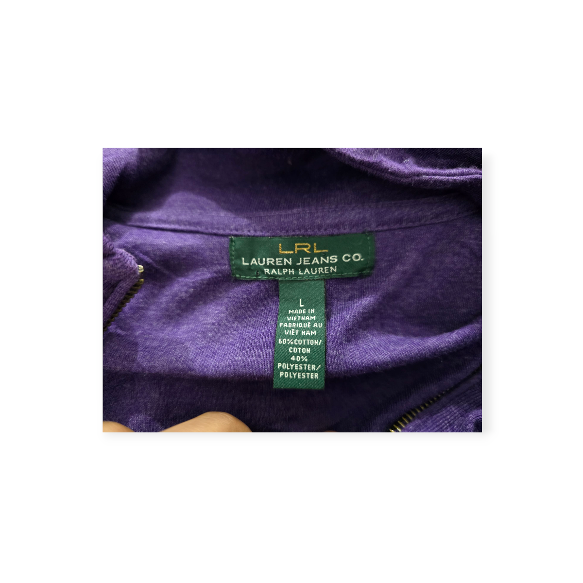 Sudadera Ligera Ralph Lauren Grande De Mujer Morada