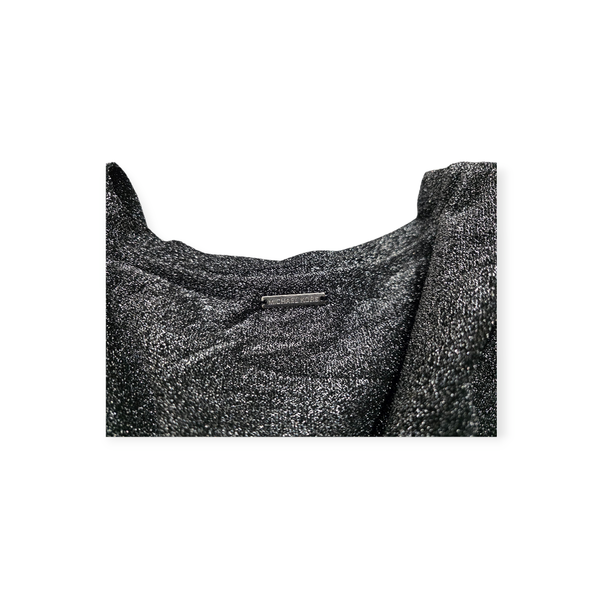 Blusa Michael Kors Plateado De Mujer Talla 1x Manga Larga