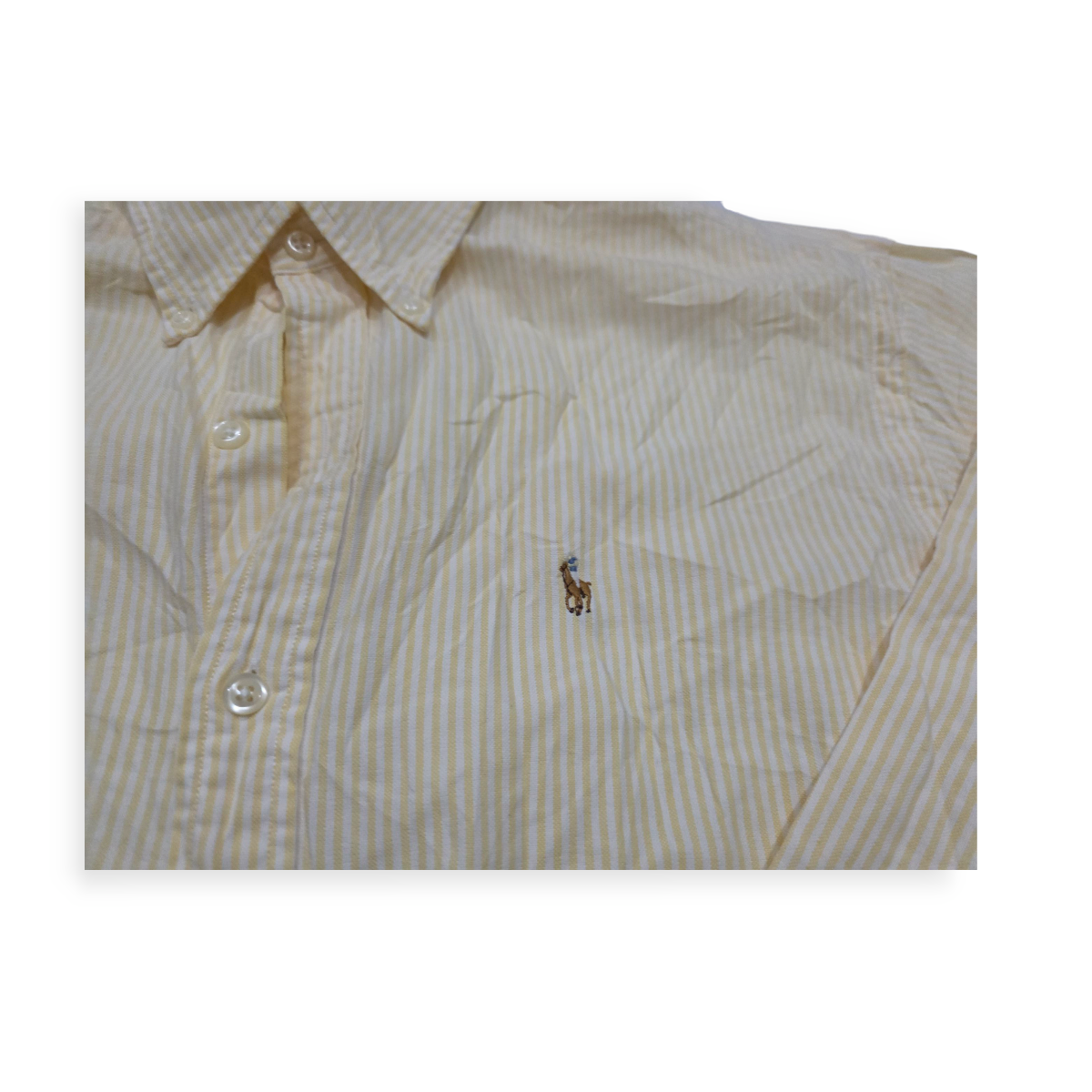 Camisa Ralph -lauren Sport De Mujer Talla 12 Amarilla