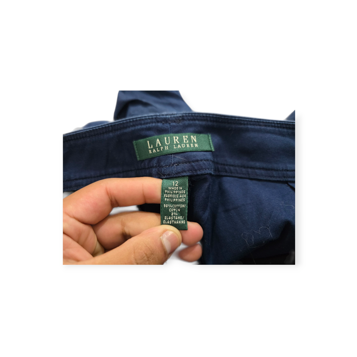 Short Ralph Lauren De Mujer Talla 12 Azul Marino