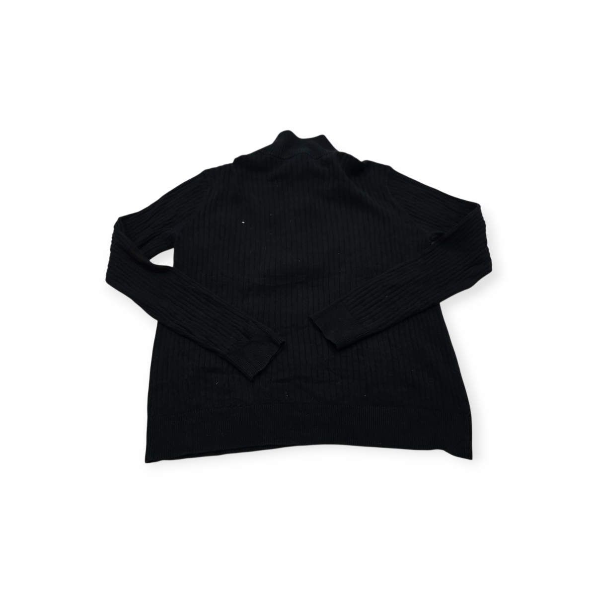 Sueter Ralph Lauren Turtle Neck Medio Boton Grande Negro