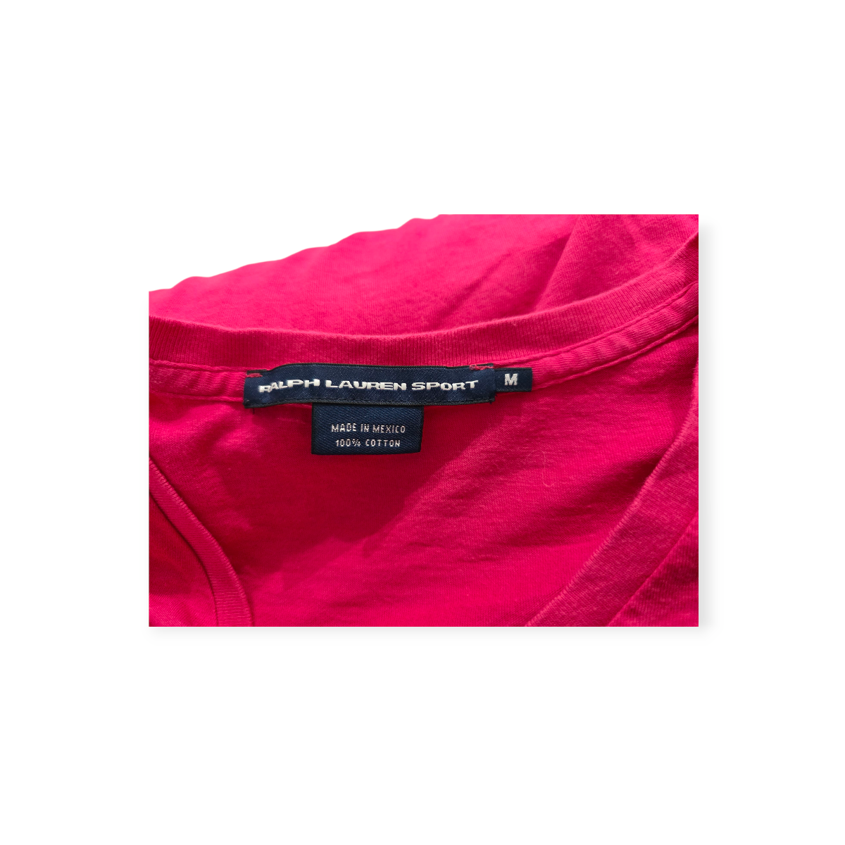 Playera Ralph Lauren Sport Mediana De Mujer Color Fucsia