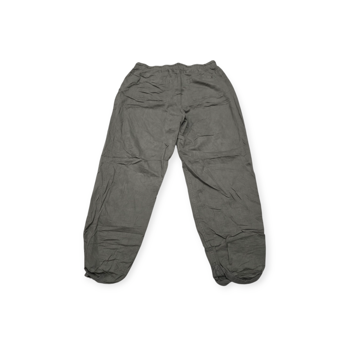 Pantalon Baggy Tommy Hilfiger Tall Mediana Color Gris/verde