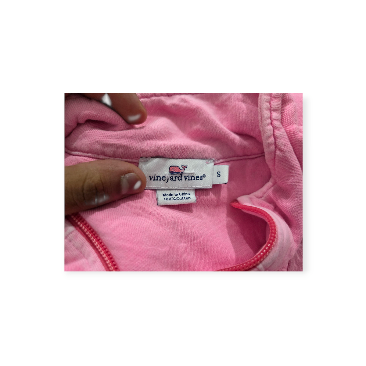 Sudadera Vineyard Vines Rosa Claro Talla Chica De Mujer