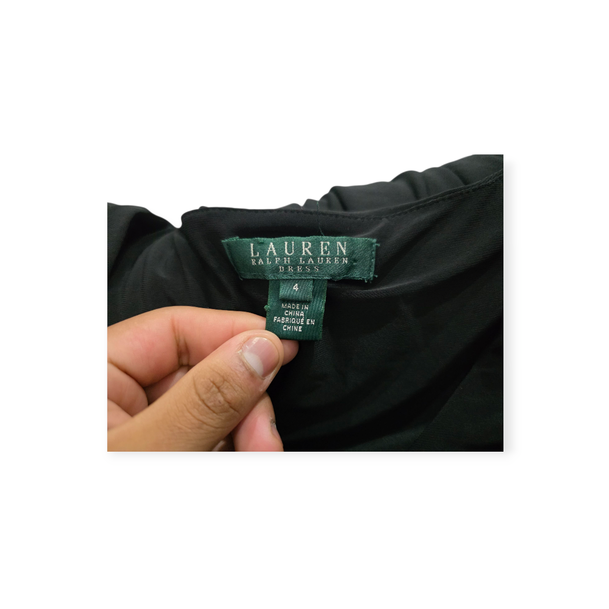 Vestido Ralph Lauren Sin Mangas Color Negro Talla 4 De Mujer