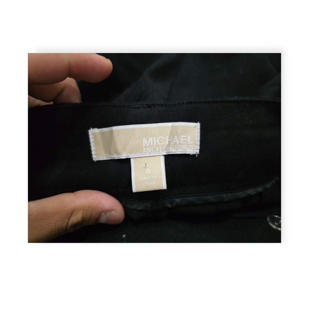Pantalon De Vestir Michael Kors Talla 6 Color Negro D Mujer