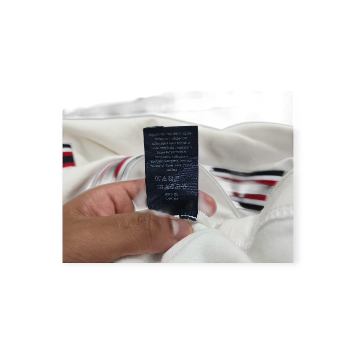 Vestido Tommy Hilfiger Sin Mangas Color Blanco Con Rojo