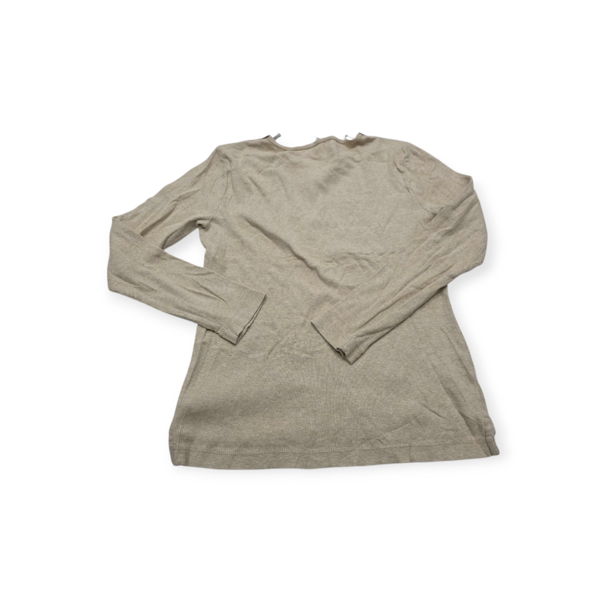 Playera Ralph Lauren Grande L Manga Larga Cafe Con Cierres