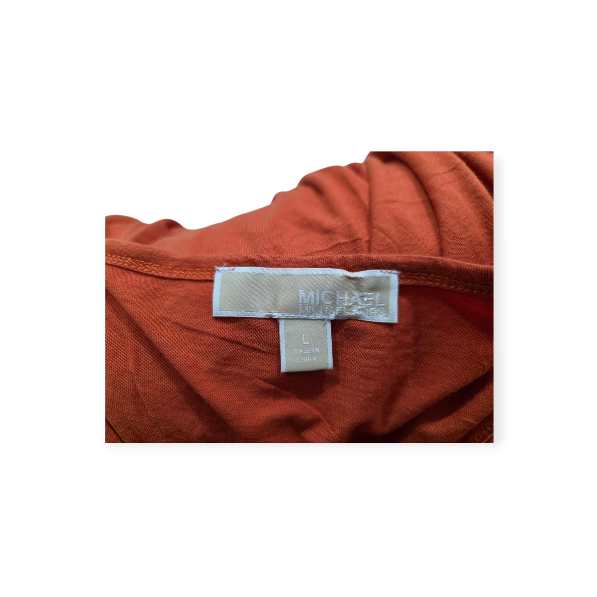 Playera Michael Kors Grande L Naranja Manga Corta