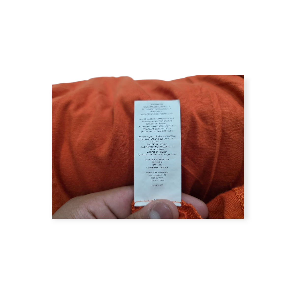 Playera Michael Kors Grande L Naranja Manga Corta