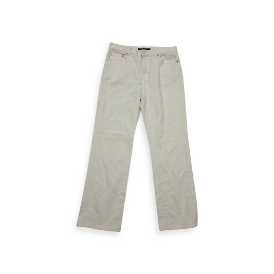 Pantalon Ralph Lauren Talla 10 Petite Color Blanco