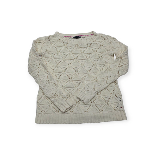Sueter Tommy Hilfiger Chico S Color Blanco Calado