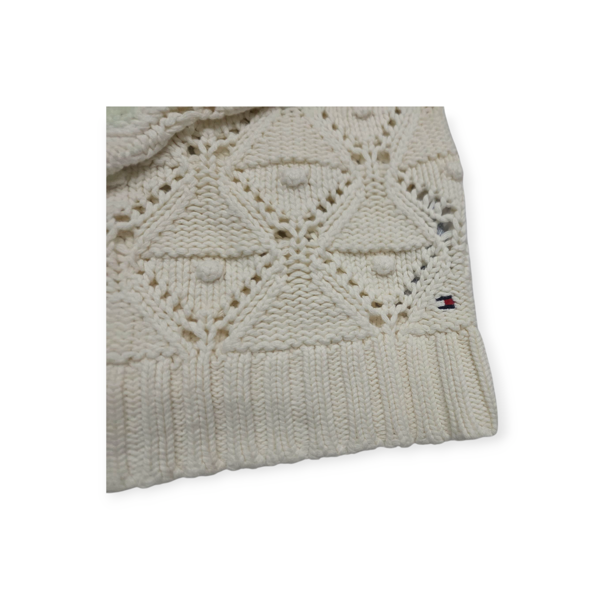Sueter Tommy Hilfiger Chico S Color Blanco Calado