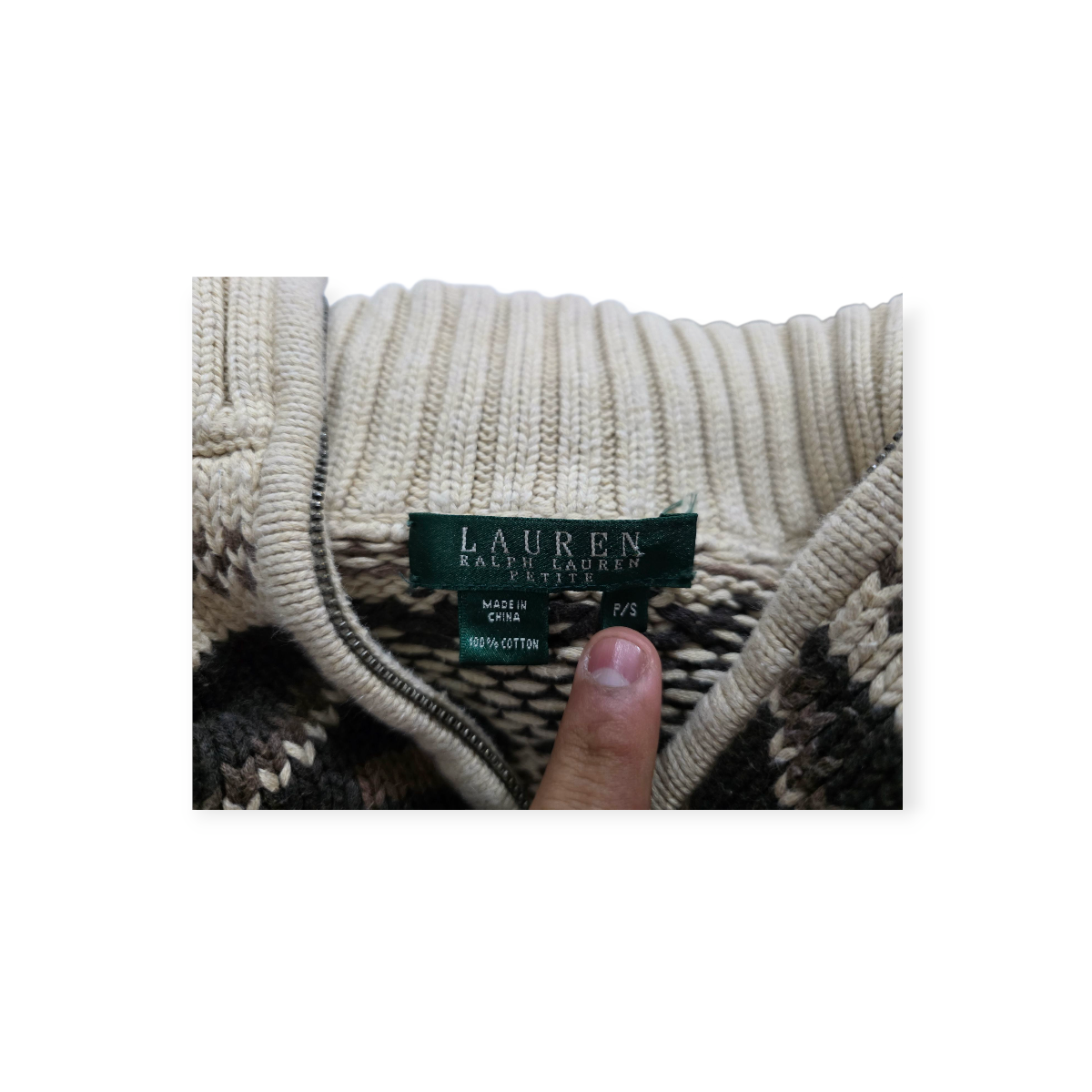 Sueter Ralph Lauren Talla P/s Color Cafe