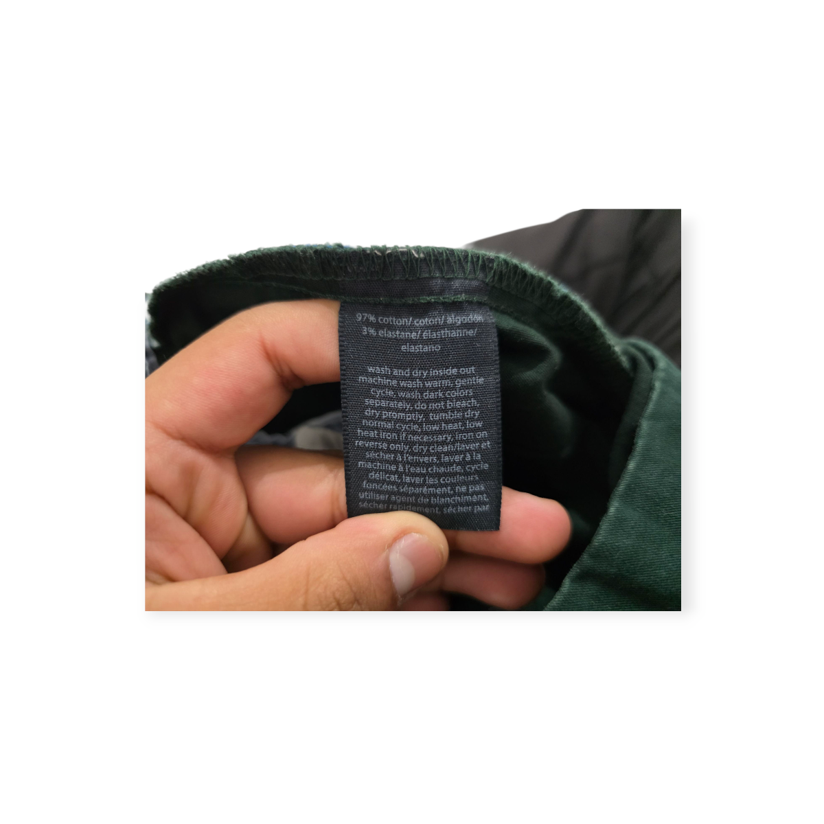 Pantalon Tommy Hilfiger Talla 4 Color Verde