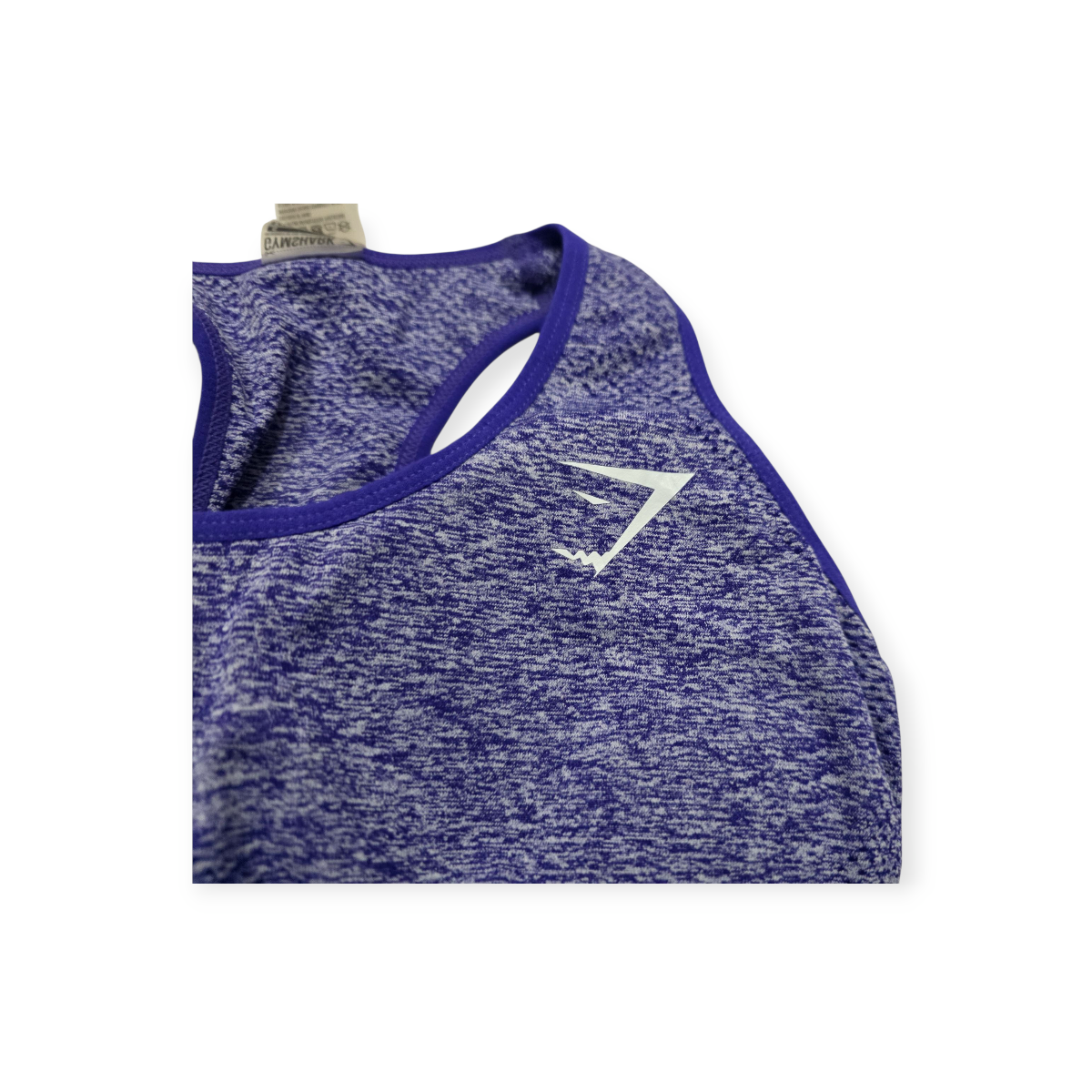 Top Crop Gymshark Chico S Color Morado Jaspeado Violeta S