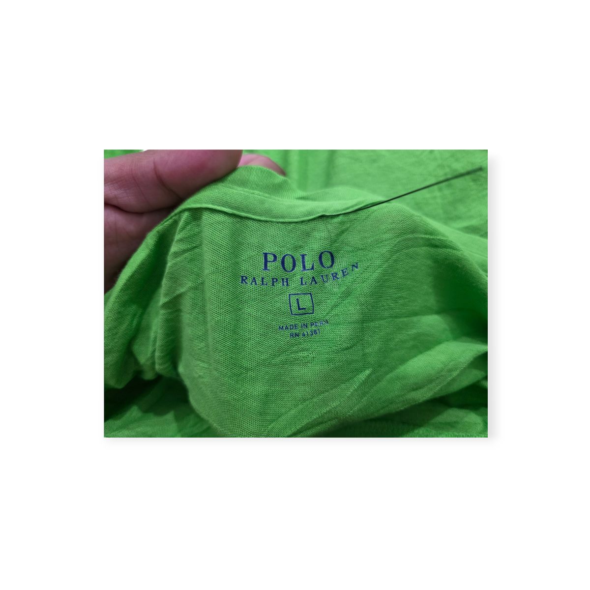 Playera Polo Ralph Lauren Grande L Verde Manga Larga