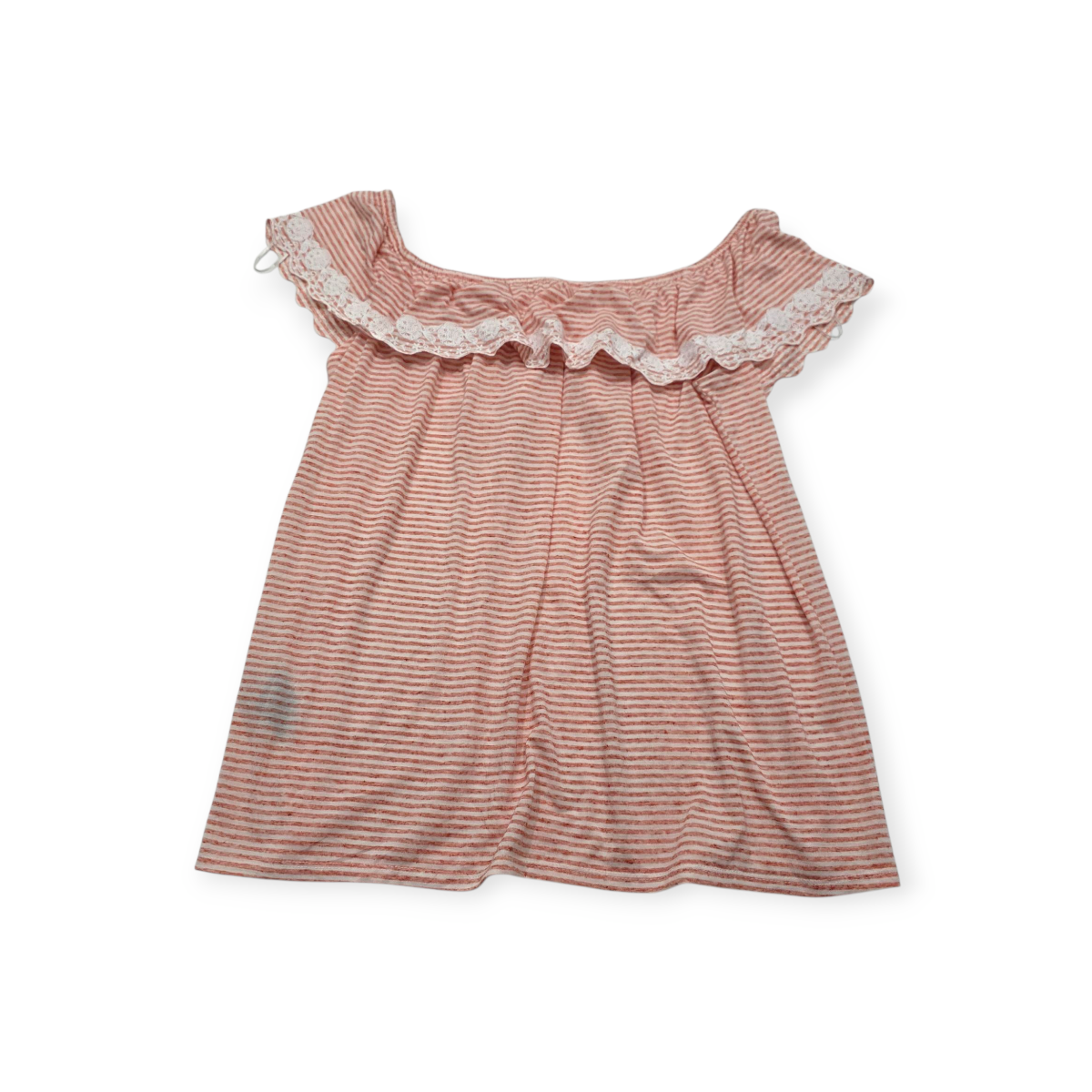 Blusa Tommy Hilfiger 3x Campesina Color Rosa.claro Rayada