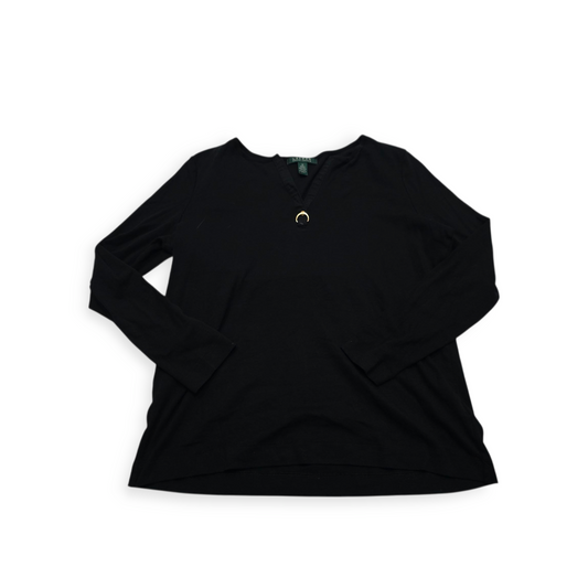 Playera Ralph Lauren Talla 1x Manga Larga Color Negro