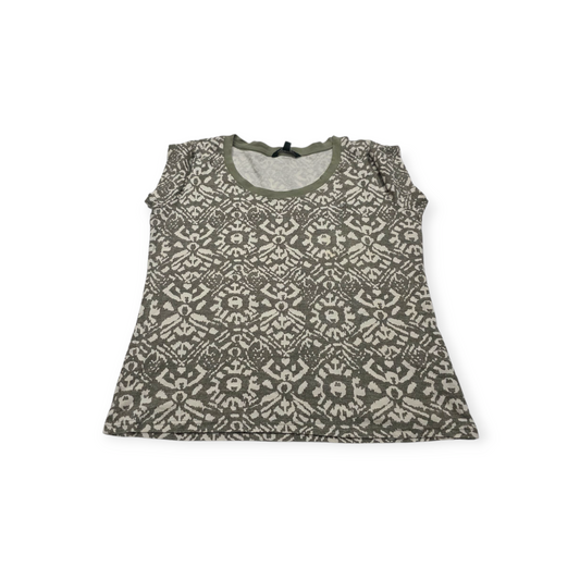 Playera Ralph Lauren Xgrande Xl Manga Corta Verde Con Crema