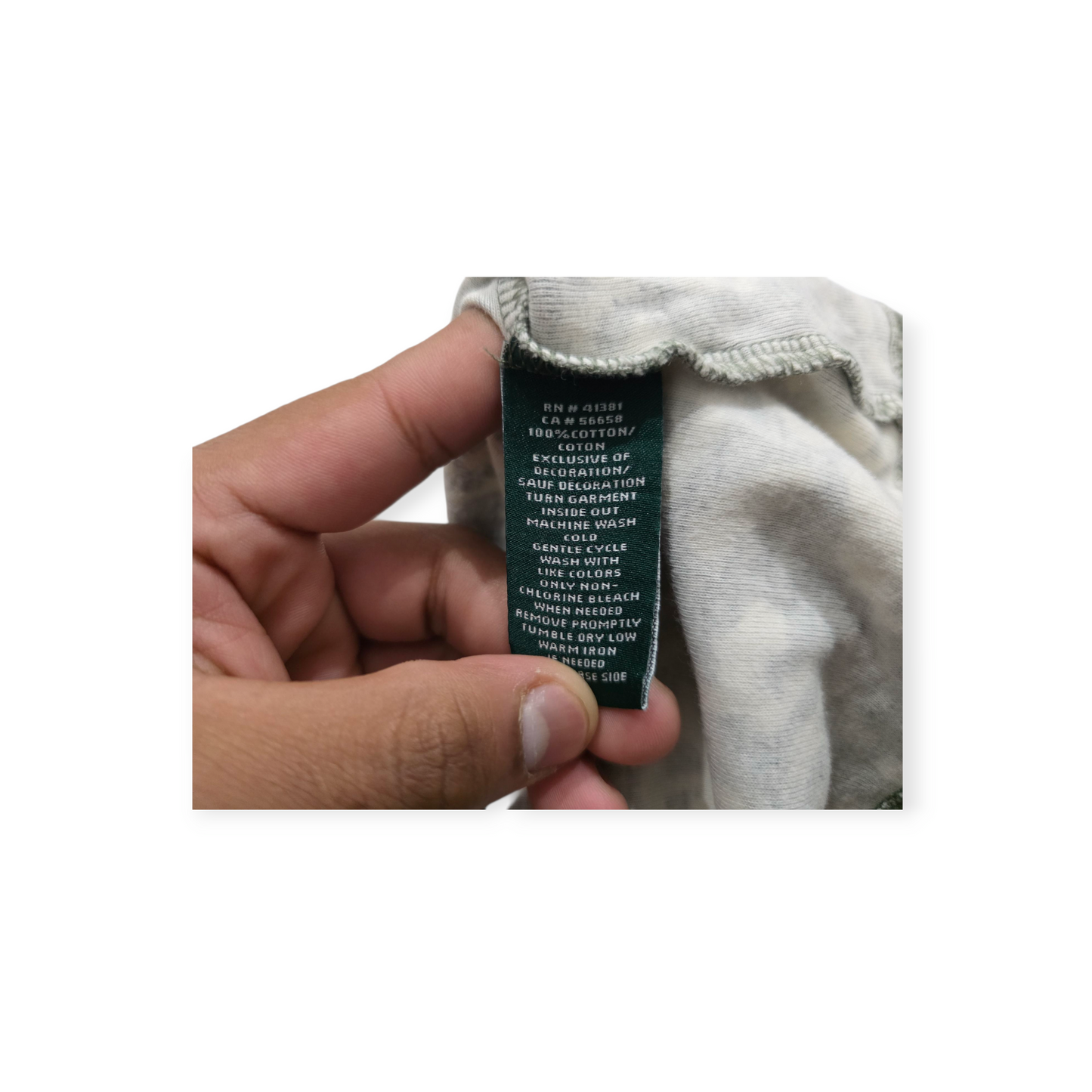 Playera Ralph Lauren Xgrande Xl Manga Corta Verde Con Crema