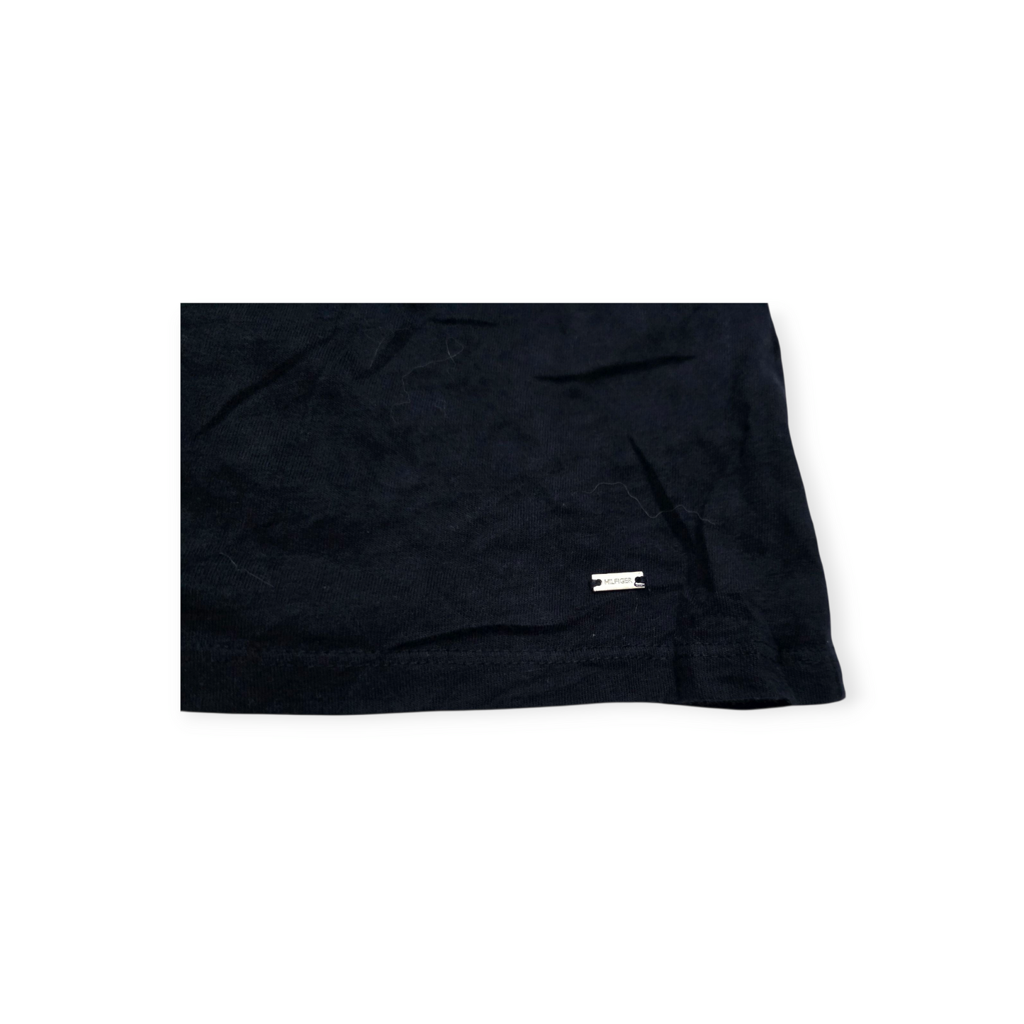 Blusa Tommy Hilfiger Xgrande Xl Azul Marino Manga Amplia