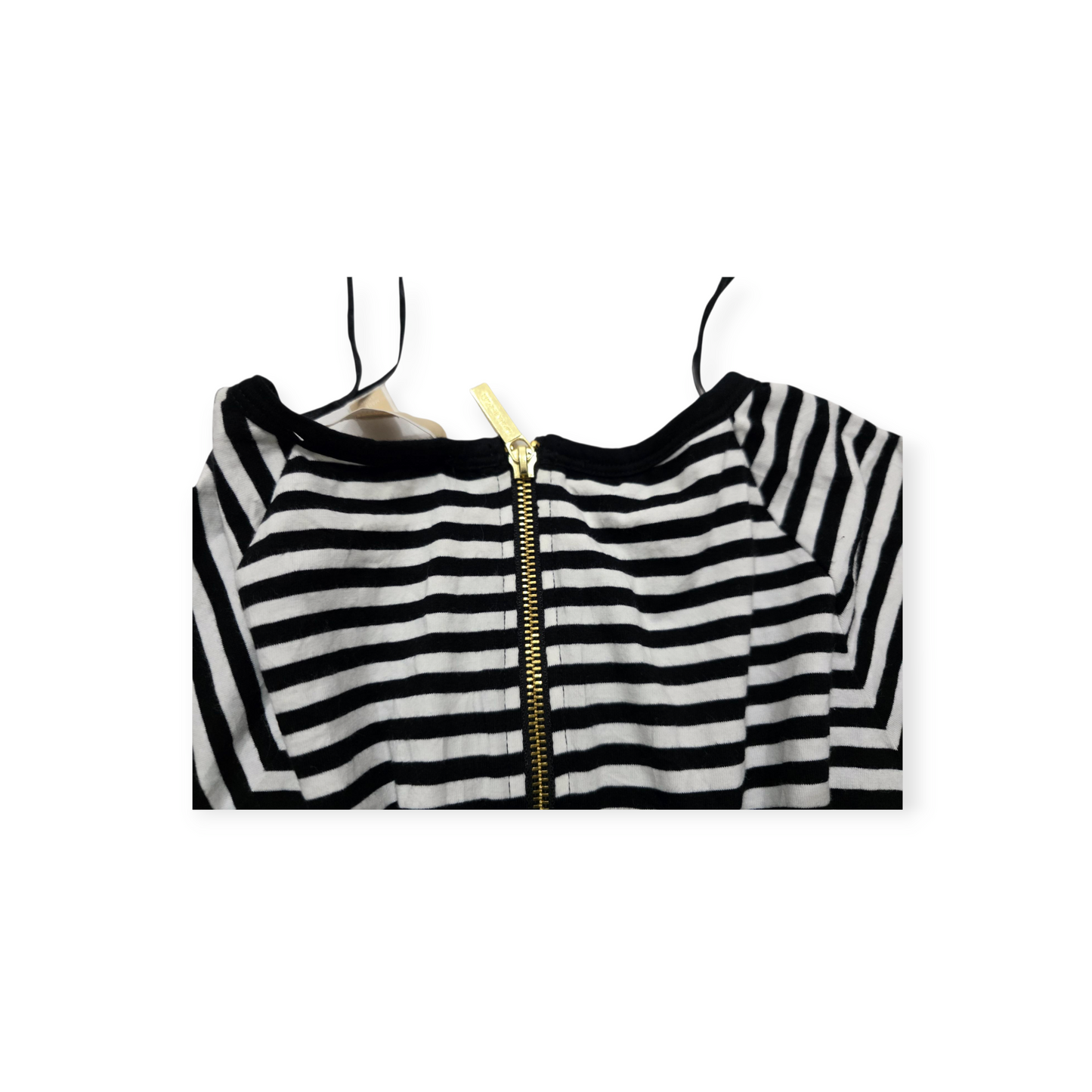 Vestido Michael Kors Grande L Manga Corta Rayada
