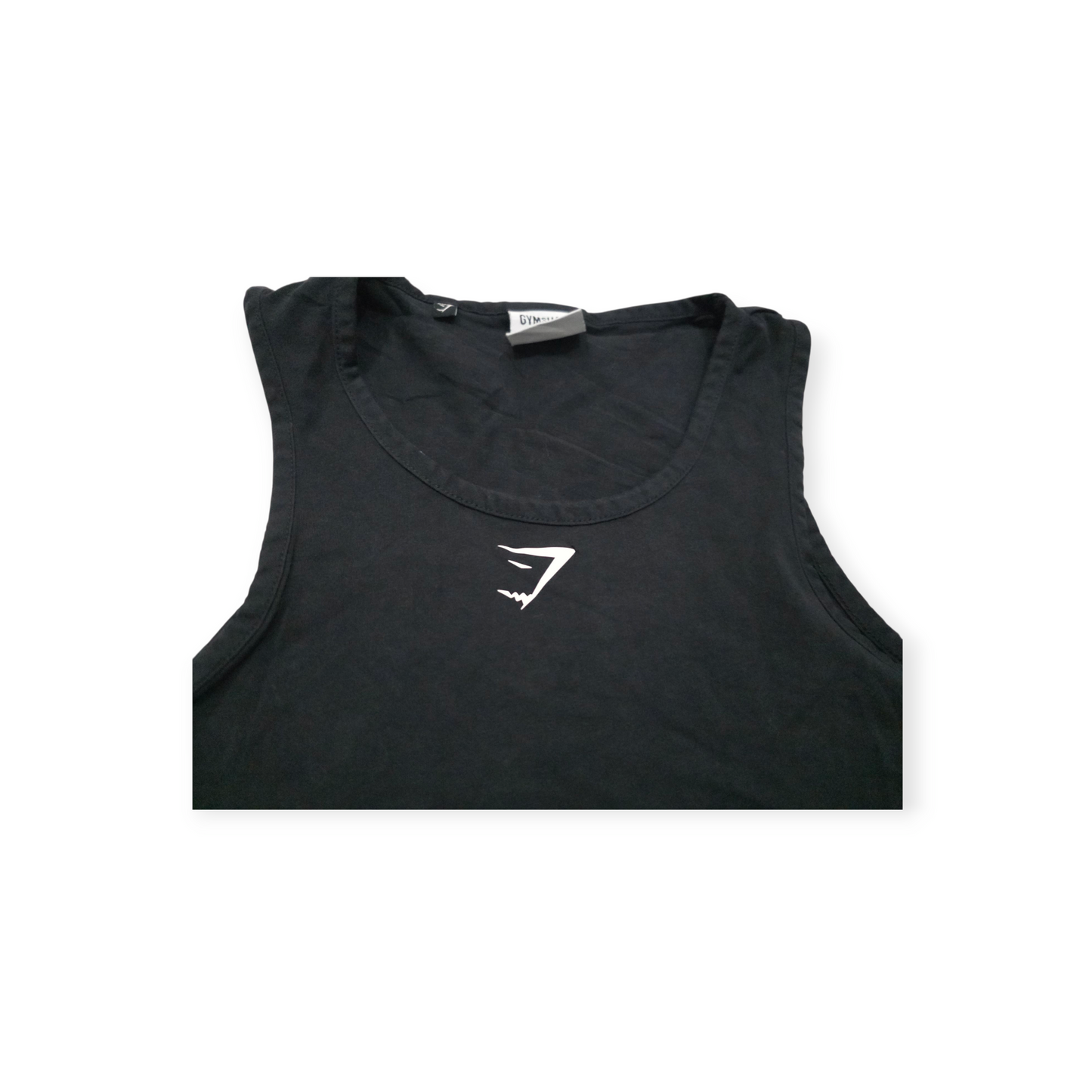 Playera Corta Gymshark Grande L Color Negro Sin Mangas