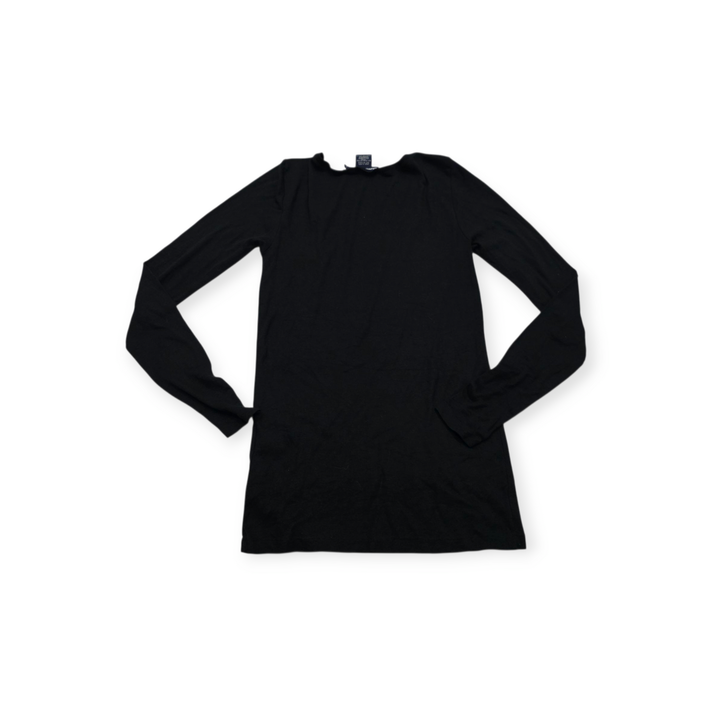 Playera Ralph Lauren Sport Grande L Negra M/larga Pony Negro
