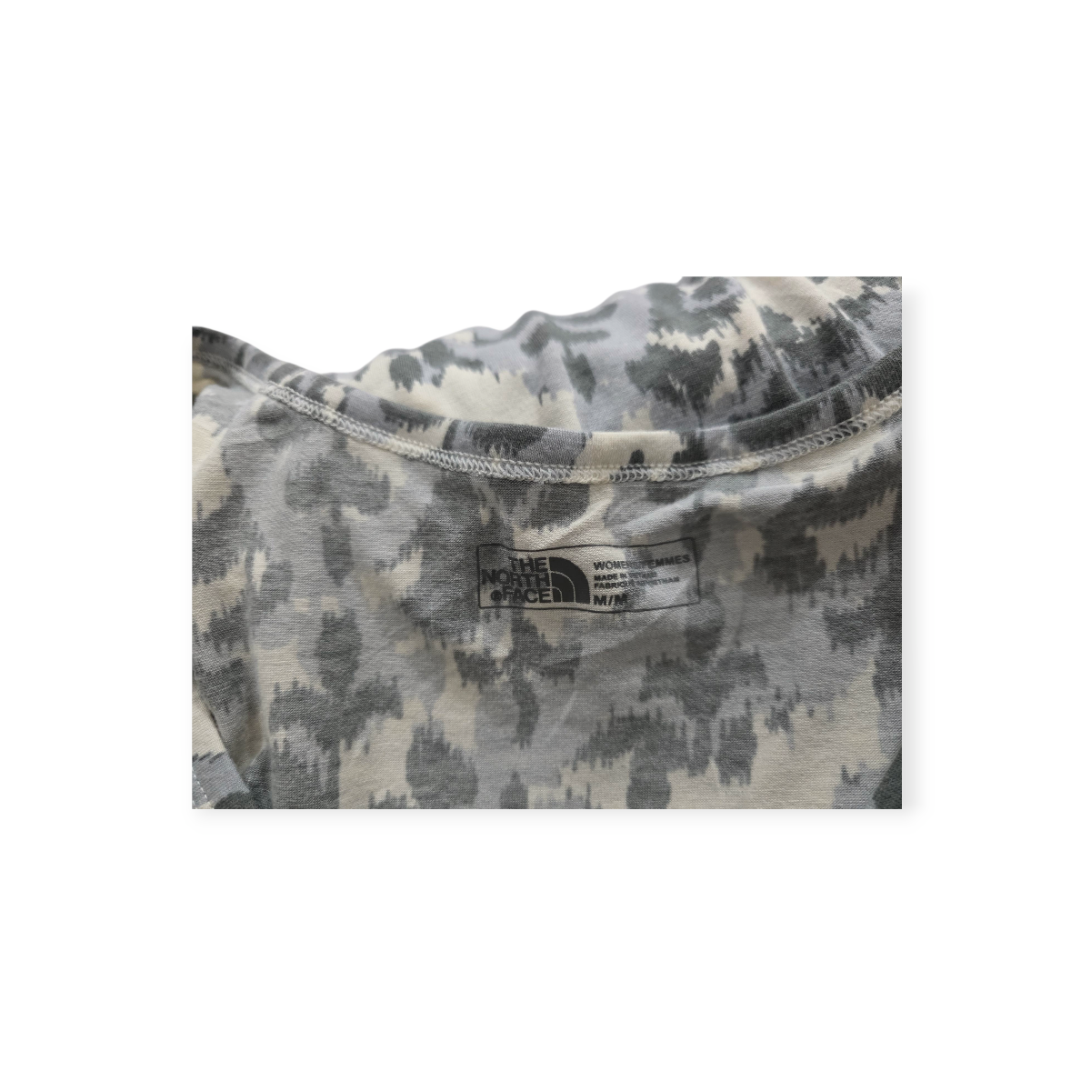 Playera The North Face Mediana M Gris Con Figuras
