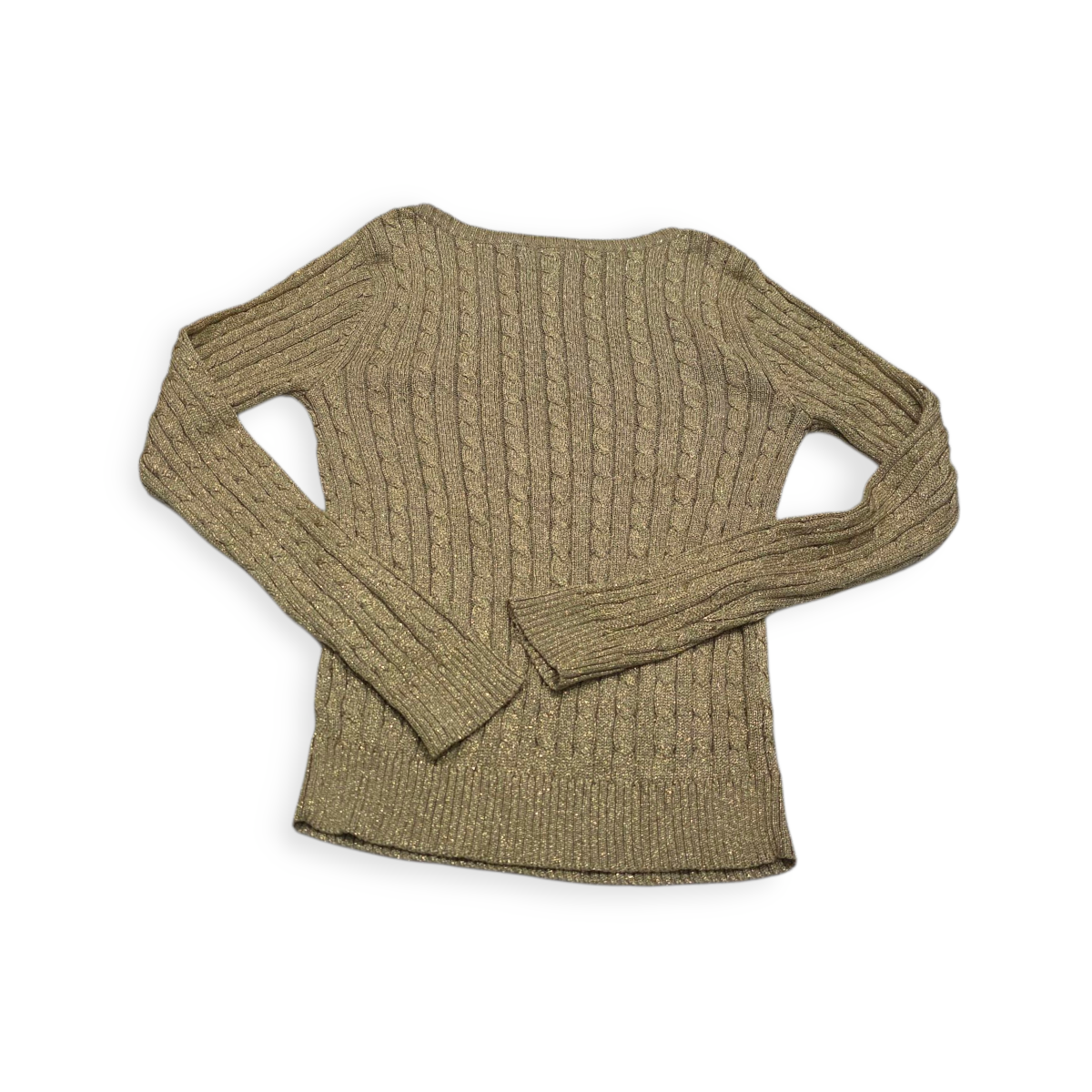 Sueter Ralph Lauren De Seda Dorado Chico Petite