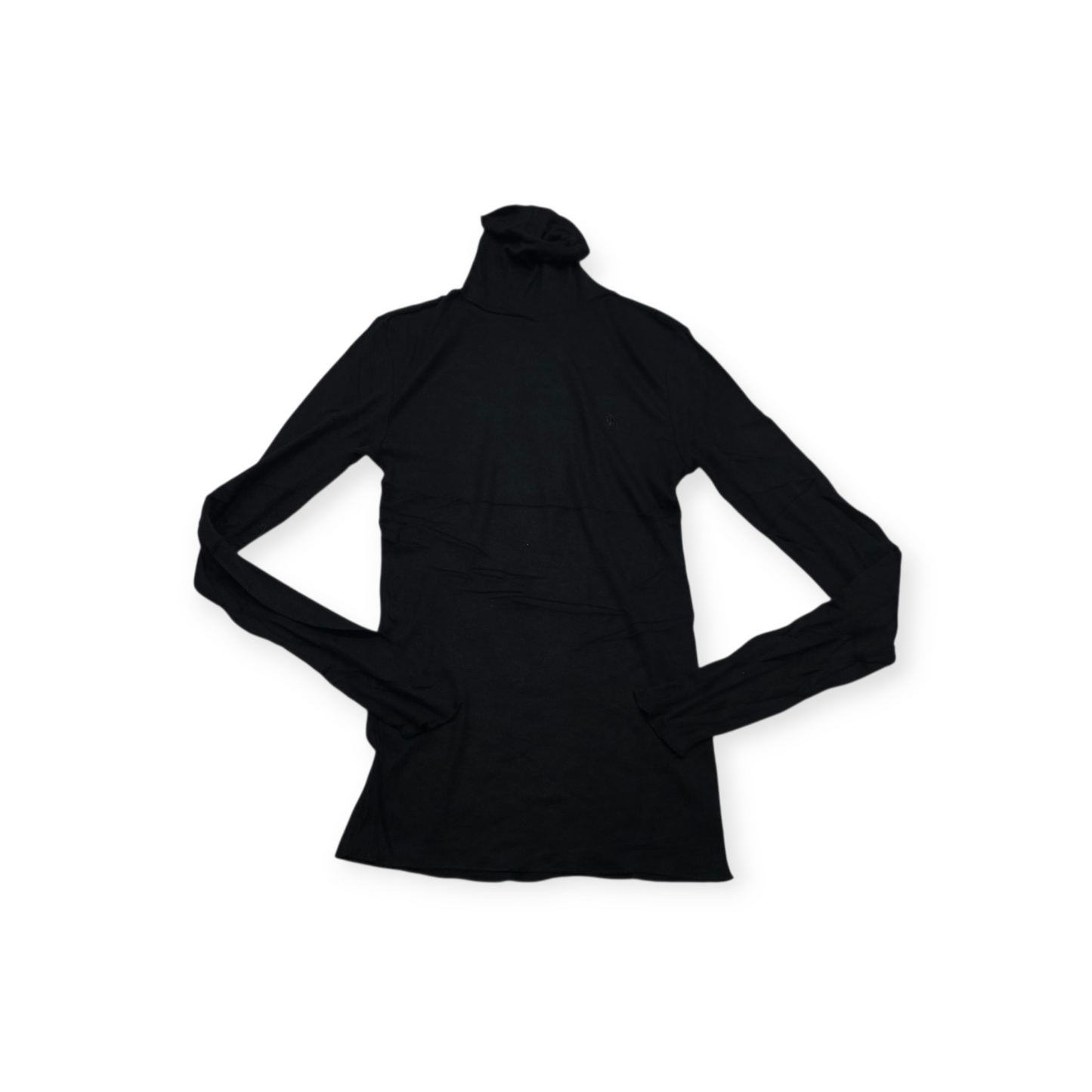 Playera Ralph Lauren Sport Talla M Negra Turtle Neck Mujer
