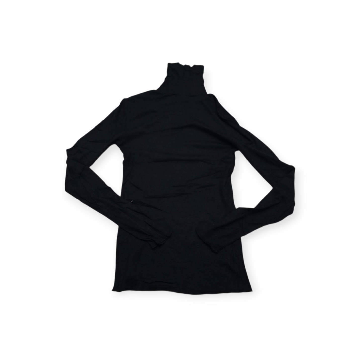 Playera Ralph Lauren Sport Talla M Negra Turtle Neck Mujer