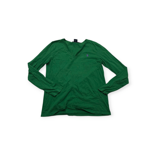 Playera Ralph Lauren Sport Mediana M Verde Pony Morado