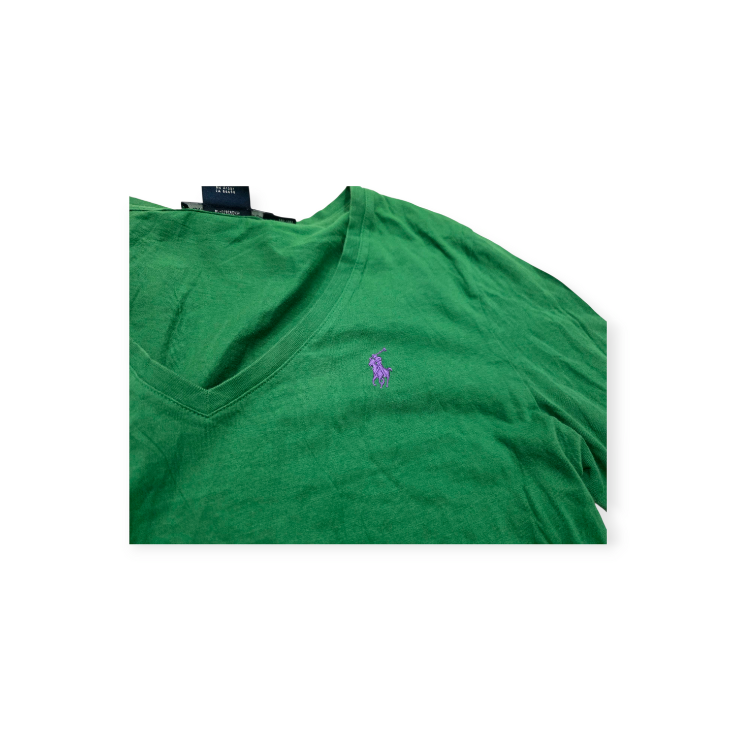 Playera Ralph Lauren Sport Mediana M Verde Pony Morado