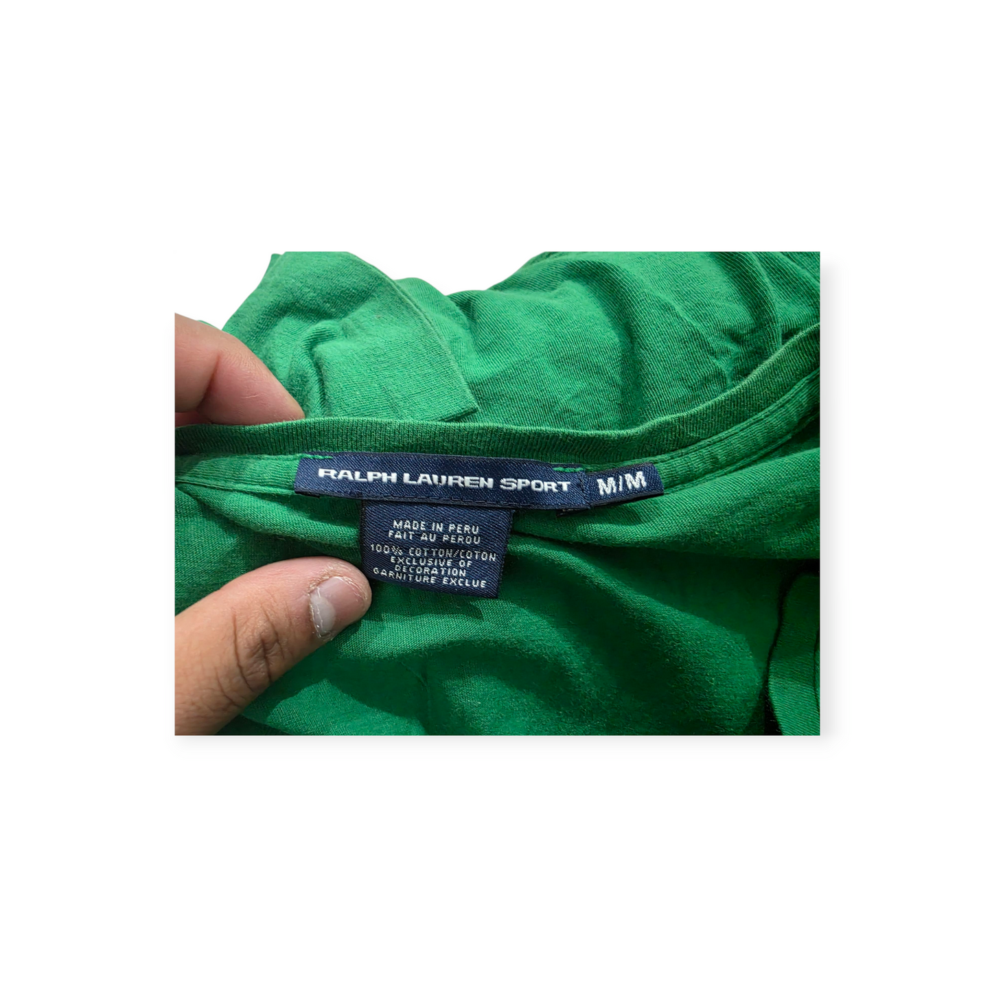 Playera Ralph Lauren Sport Mediana M Verde Pony Morado