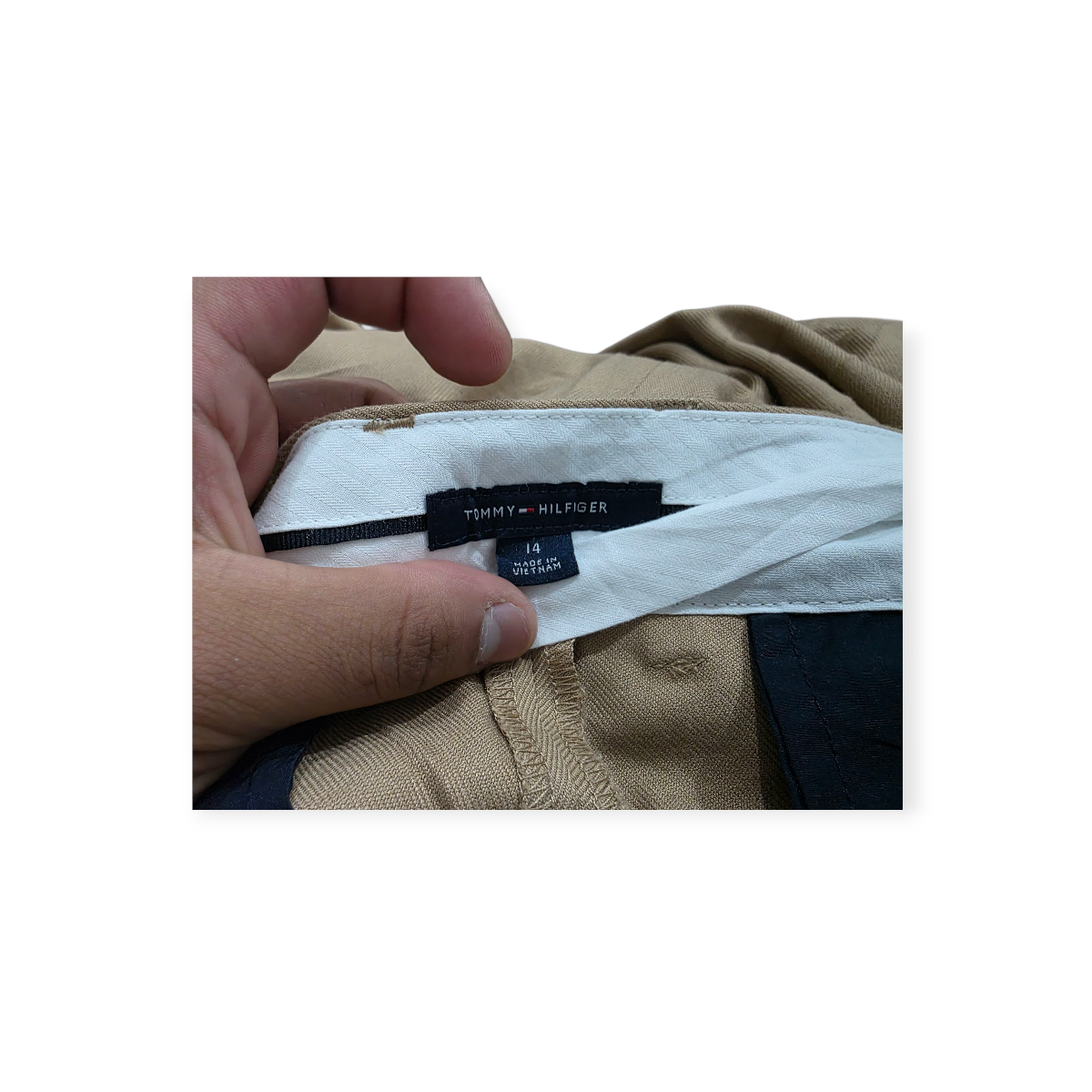 Pantalon Tommy Hilfiger Talla 14 Cafe